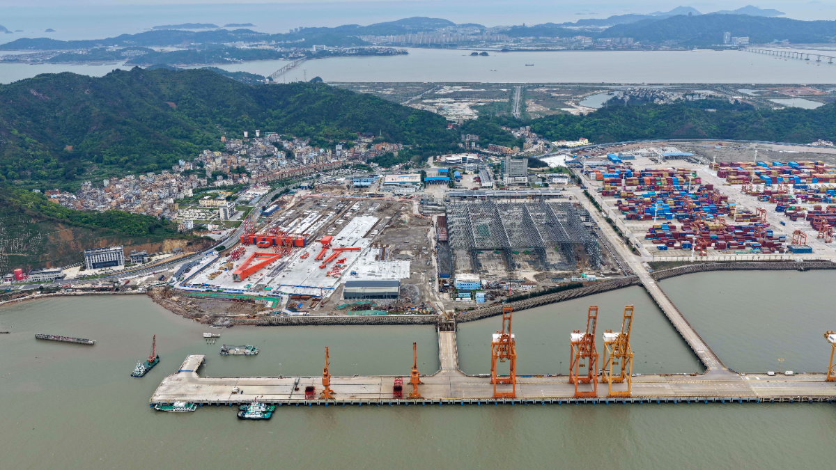直击浙江（华东）深远海风电母港项目建设现场
